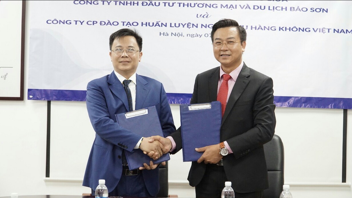 VNAS và Tập đoàn Bảo Sơn ký hợp tác đào tạo nhân lực Hàng không